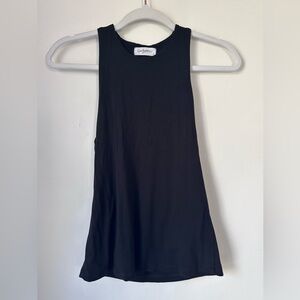 CJLA Fitted Black Tank with double layer